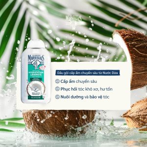 Dầu Gội Le Petit Marseillais - Hương Dừa - Dưỡng Ẩm Nhẹ Với Chiết Xuất Hữu Cơ 250ml
